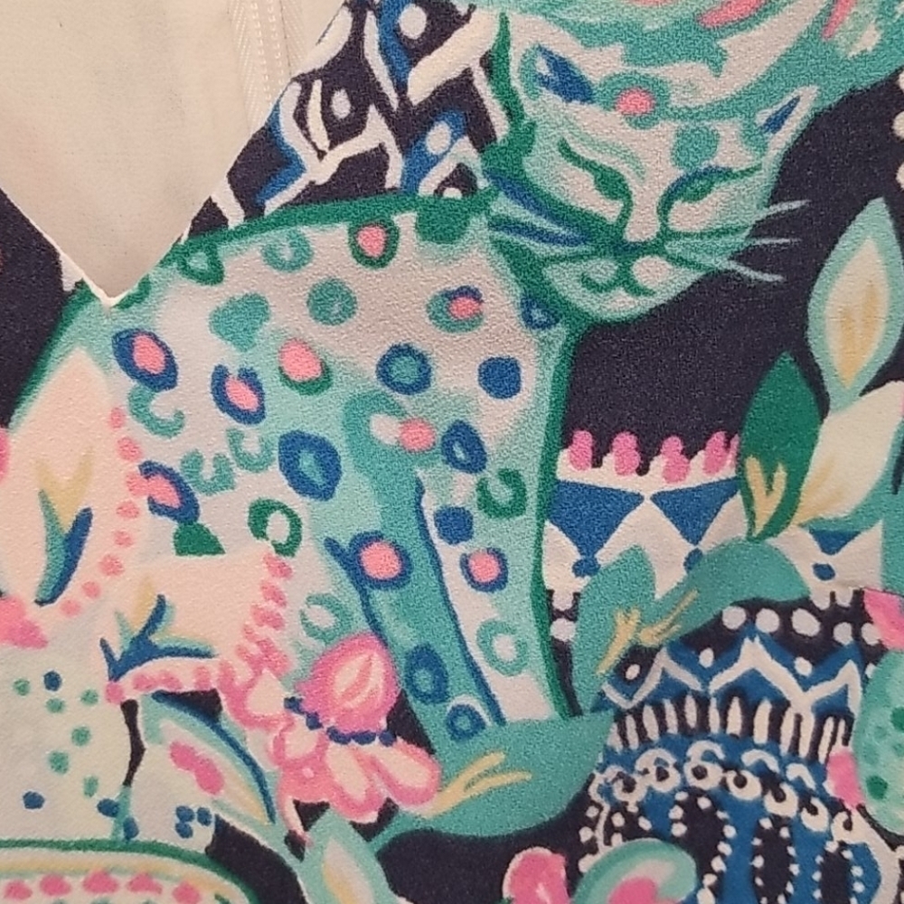 💕LILLY PULITZER Kathie Dress Lookin Sharp 00 NWT - Picture 13 of 16